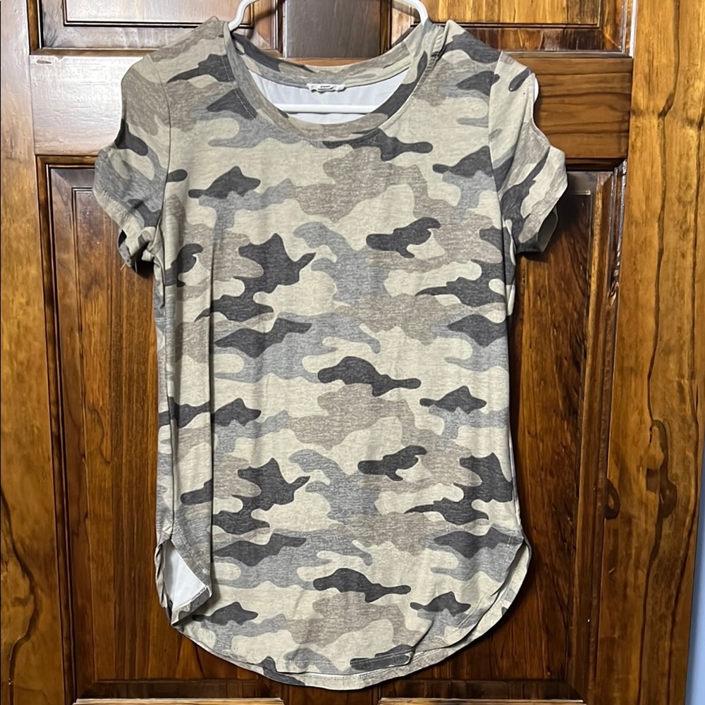 Camo Print Women's Top